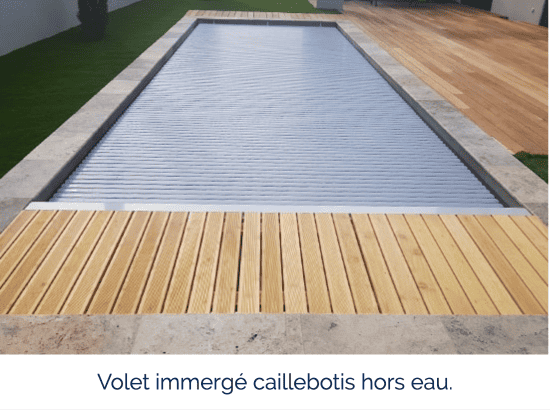 Volet immergé caillebotis hors eau